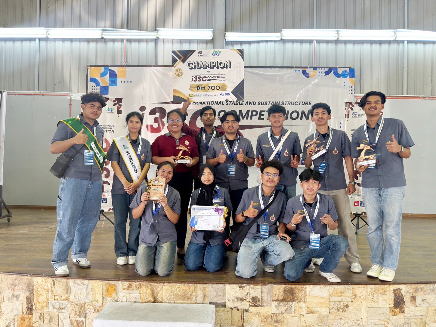 Walailak University Civil Engineering Students Clinch Three Awards in International Stable and Sustainable Structure Competition 2024