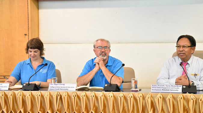 James Cook University, Australia, explored academic collaborations with Walailak University