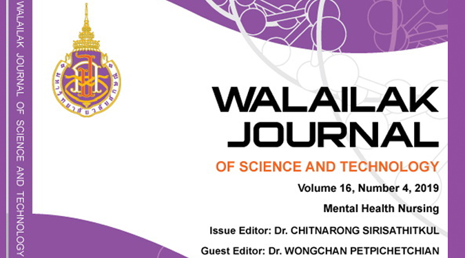 Walailak J Sci & Tech: Mental Health Nursing is published online 