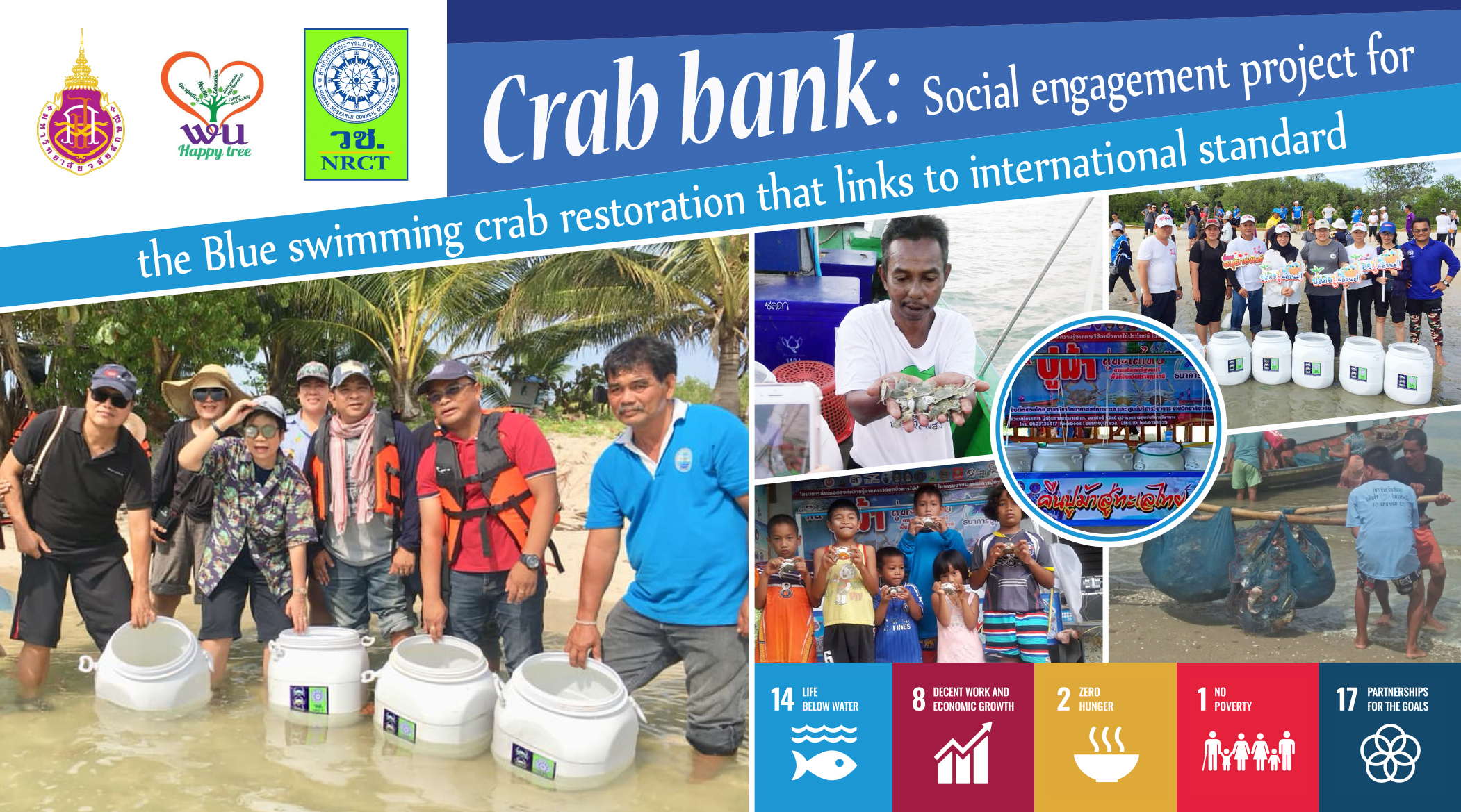 Crab Bank: Social engagement project for the blue swimming crab restoration that links to international standard