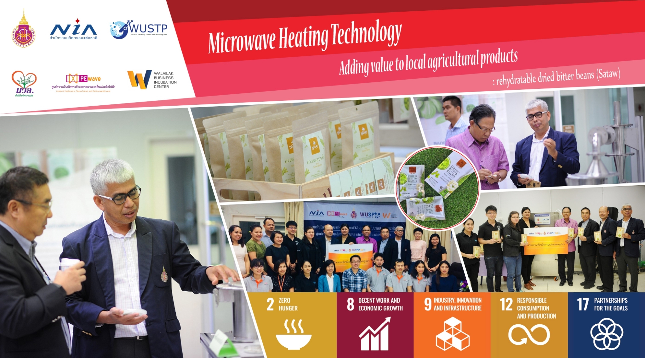 Microwave Heating Technology  Adding value to local agricultural products : rehydratable dried bitter beans (Sataw)