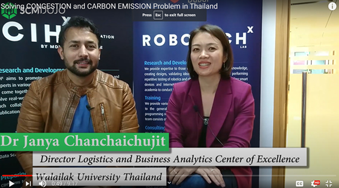 Dr. Janya Chanchaichujit, Assistant Professor in Logistics Management and Head of Logistics and Business Analytics Center of Excellence, Walailak University interview with Dr. Muddasir Ahmed at scmDOJO: The supply chain show on her research “Truck Sharing